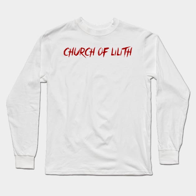 Church of Lilith - red version Long Sleeve T-Shirt by incloudines